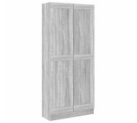 (grey sonoma, 82.5 x 30.5 x 185.5 cm) vidaXL Book Cabinet Storage Rack Bookshelf Bookcase Sideboard Engineered Wood