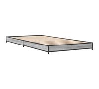 (grey sonoma, 90 x 190 cm/ 14.5 cm) vidaXL Bed Frame Bed Black 180x200 cm Super King Engineered Wood and Metal
