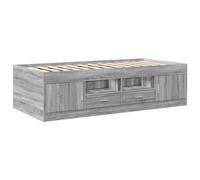 (grey sonoma, 90 x 190 cm) vidaXL Daybed with Drawers Sofa Bed Daybed Couch Guest Bed Engineered Wood