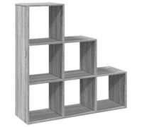 (grey sonoma, 99 x 29 x 99 cm) vidaXL Room Divider Bookcase Storage Shelf Book Rack Bookshelf Engineered Wood