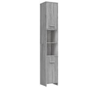 Vidaxl Bathroom Cabinet Grey Sonoma 30X30X183.5 Cm Engineered Wood, Grey
