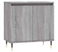 Vidaxl Bathroom Cabinet Grey Sonoma 58X33X60 Cm Engineered Wood, Grey
