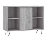 Vidaxl Bathroom Cabinet Grey Sonoma 80X33X60 Cm Engineered Wood, Grey