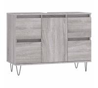 Vidaxl Bathroom Cabinet Grey Sonoma 80X33X60 Cm Engineered Wood, Grey