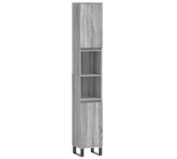 (grey sonoma) vidaXL Bathroom Cabinet Vanity Unit Highboard Cupboard White Engineered Wood