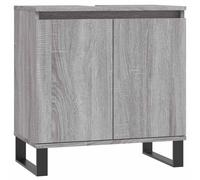 (grey sonoma) vidaXL Bathroom Cabinet Vanity Unit Storage Cabinet Brown Oak Engineered Wood