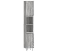 (grey sonoma) vidaXL Bathroom Cabinet Vanity Unit Storage Cabinet Cupboard Engineered Wood