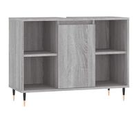 (grey sonoma) vidaXL Bathroom Cabinet Vanity Unit Storage Cabinet Cupboard Engineered Wood