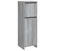 Vidaxl Bathroom Cabinet Grey Sonoma 30X30X95 Cm Engineered Wood, Grey