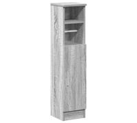 vidaXL Bathroom Cabinet with Roll Holder, Vanity Unit for Washroom, Sink Unit with Storage, Cupboard, Sink Cabinet, Modern Style, Grey Sonoma
