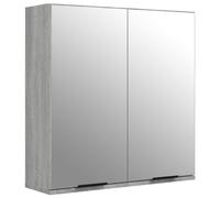 (Grey sonoma) vidaXL Bathroom Mirror Cabinet Vanity Unit Wall Cabinet Storage Wall Cupboard