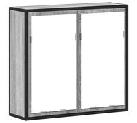 (grey sonoma) vidaXL Bathroom Mirror Cabinet Wall Mounted Cabinet Cupboard Engineered Wood