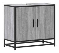 vidaXL Bathroom Sink Cabinet Grey Sonoma 65x33x60 cm Engineered Wood
