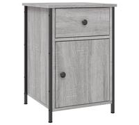 (grey sonoma) vidaXL Bedside Cabinet Bedside Table Side Table Sonoma Oak Engineered Wood