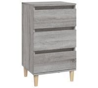 vidaXL Bedside Cabinet Grey Sonoma 40x35x70 cm Engineered Wood