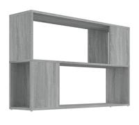 (grey sonoma) vidaXL Book Cabinet Highboard Book Rack Display Storage Shelf Engineered wood