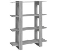 (grey sonoma) vidaXL Book Cabinet/Room Divider Room Partition Home Organiser Multi Colours