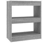 (grey sonoma) vidaXL Book Cabinet/Room Divider Storage Rack Home Organiser Multi Colours