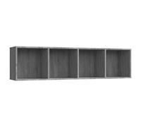 vidaXL Book Cabinet/TV Cabinet Grey Sonoma 143x30x36cm Engineered Wood