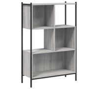 (grey sonoma) vidaXL Bookcase Bookshelf Storage Cabinet Shelving Unit Rack Engineered Wood