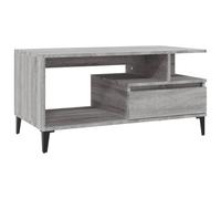 (grey sonoma) vidaXL Coffee Table Engineered Wood Side Sofa Couch Accent Table Multi Colours