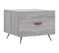 (grey sonoma) vidaXL Coffee Table Side Table Sofa Table High Gloss White Engineered Wood