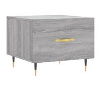 (grey sonoma) vidaXL Coffee Table Side Table Sofa Table High Gloss White Engineered Wood