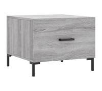 (grey sonoma) vidaXL Coffee Table Side Table Sofa Table High Gloss White Engineered Wood