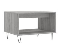 (grey sonoma) vidaXL Coffee Table Side Table Sofa Table High Gloss White Engineered Wood