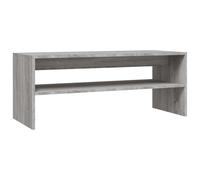 (grey sonoma) vidaXL Coffee Table with a Shelf Engineered Wood Accent Desk Multi Colours