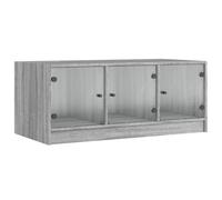 Coffee Table with Glass Doors Hallway Tea Side End Table Sofa Table vidaXL