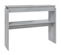 vidaXL Console Table Grey Sonoma 102x30x80 cm Engineered Wood