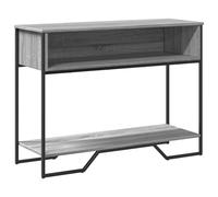 (grey sonoma) vidaXL Console Table Tea End Table Accent Side Table Black Engineered Wood
