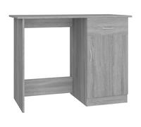 (Grey sonoma) vidaXL Desk Bedroom Office Desk Work Corner Table Study Desk Engineered Wood