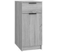 (grey sonoma) vidaXL Desk Cabinet Desk Cupboard Home Office Storage Cabinet Engineered Wood