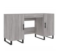 Vidaxl Desk Grey Sonoma 140X50X75 Cm Engineered Wood, Grey