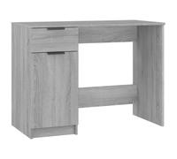 (Grey sonoma) vidaXL Desk Engineered Wood Home Office Computer Table Study Writing Desk