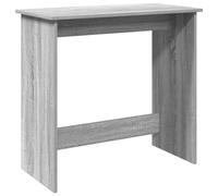 (grey sonoma) vidaXL Desk Smoked Oak 80x40x75 cm Engineered Wood office desk study desk