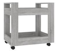 (Grey sonoma) vidaXL Desk Trolley Engineered Wood Under Desk Storage Trolley Multi Colours