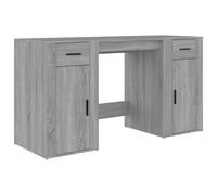 (grey sonoma) vidaXL Desk with Cabinet Engineered Wood Laptop Table Office Multi Colours