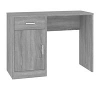 (Grey sonoma) vidaXL Desk with Drawer and Cabinet 100x40x73cm PC Writing Table Multi Colours
