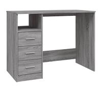 (grey sonoma) vidaXL Desk with Drawers Engineered Wood Standing Desk Furniture Multi Colours