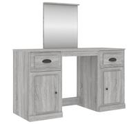 (grey sonoma) vidaXL Dressing Table Cosmetic Vanity Desk Makeup Table Bedroom with Mirror