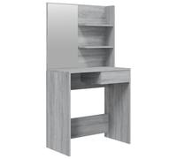 Vidaxl Dressing Table With Mirror Grey Sonoma 74.5X40X141 Cm