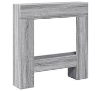 (grey sonoma) vidaXL Fireplace Surround Fire Surround Fire Place Old Wood Engineered Wood