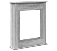 vidaXL Fireplace Surround Grey Sonoma 75x20x87.5 cm Engineered Wood