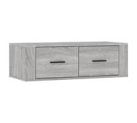 (Grey sonoma) vidaXL Hanging TV Cabinet Entertainment Centre Wall TV Unit Engineered Wood
