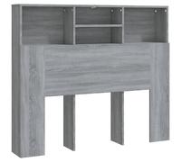 Vidaxl Headboard Cabinet Grey Sonoma 120X19X103.5 Cm