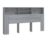 (grey sonoma) vidaXL Headboard Cabinet Bedroom Home Bookcase Bed Headboard Multi Colours