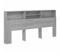 (grey sonoma) vidaXL Headboard Cabinet Bedroom Home Indoor Bookcase Backboard Multi Colours